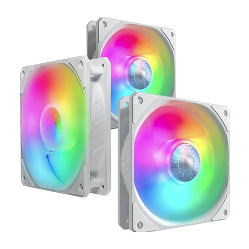 Cooler Master SickleFlow 120 ARGB White Edition Cabinet Fan (Triple Pack)